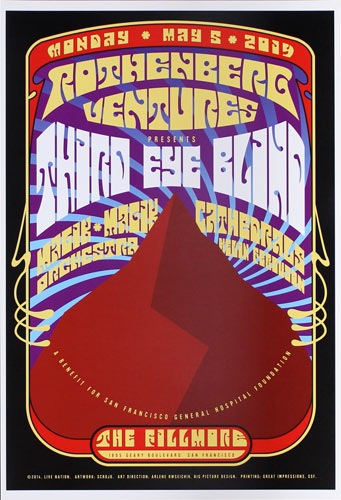 Third Eye Blind 2014 Fillmore LN_14_5_5 Poster