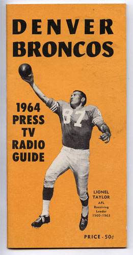 1964 Denver Broncos Media Guide