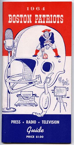 1964 Boston Patriots Media Guide