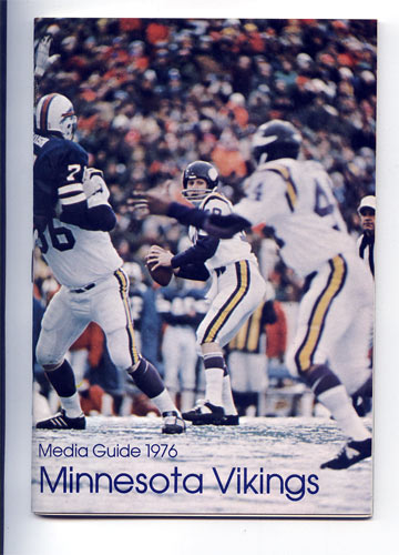 1976 Minnesota Vikings Media Guide