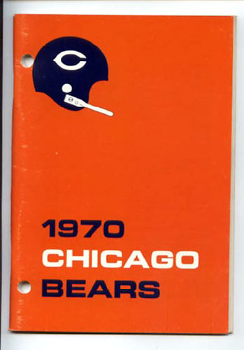 1970 Chicago Bears Media Guide