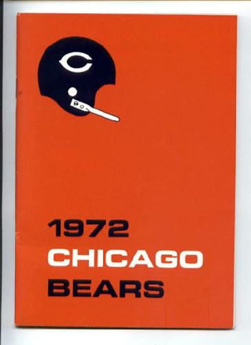 1972 Chicago Bears Media Guide
