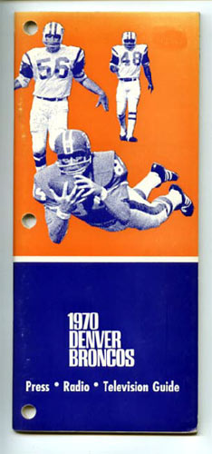 1970 Denver Broncos Media Guide
