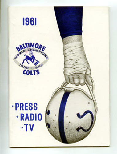 1961 Baltimore Colts Media Guide