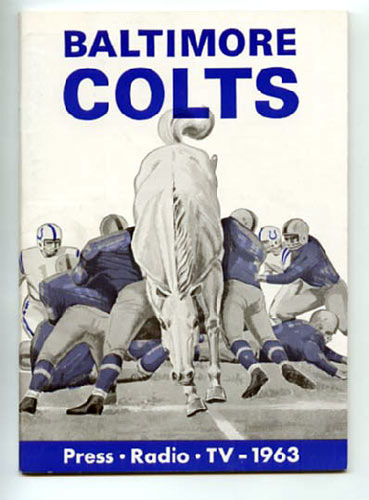 1963 Baltimore Colts Media Guide