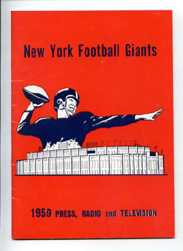 1959 New York Giants Media Guide