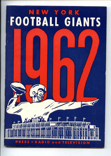 1962 New York Giants Media Guide