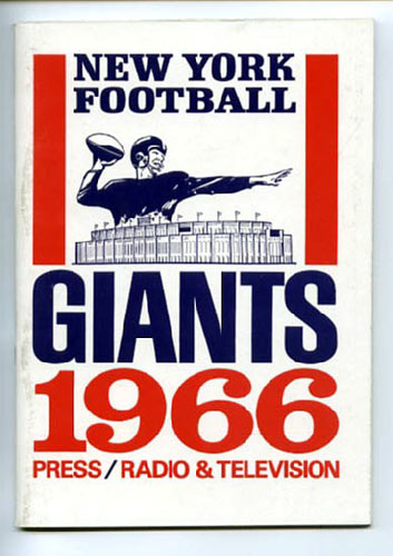 1966 New York Giants Media Guide