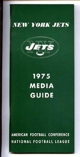 1975 New York Jets Media Guide