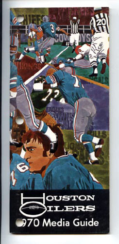 1970 Houston Oilers Media Guide