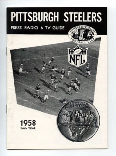 1958 Pittsburgh Steelers Media Guide