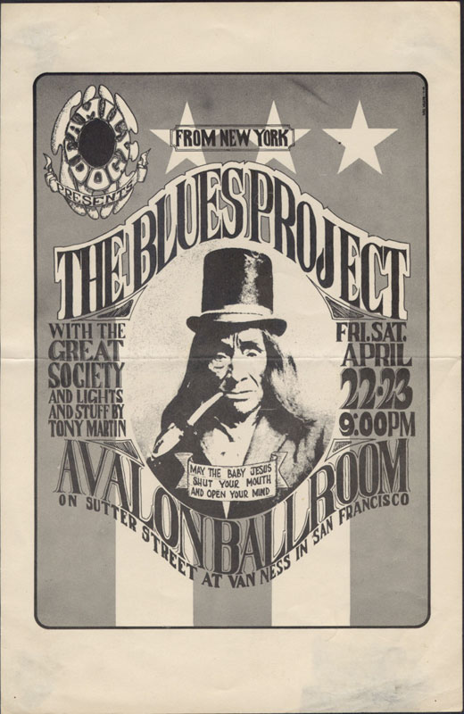 FD # 5-1 Blues Project Family Dog handbill FD5