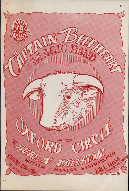 FD # 13-1 Captain Beefheart Family Dog handbill FD13