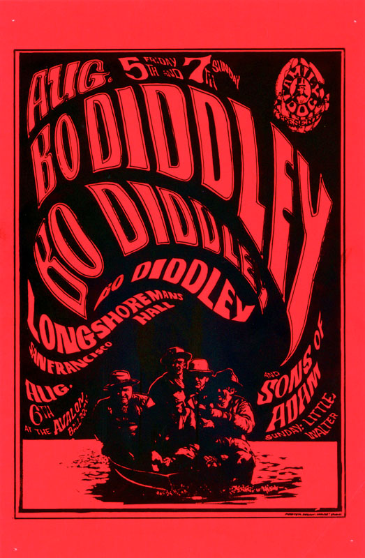 FD # 20-1 Bo Diddley Family Dog handbill FD20