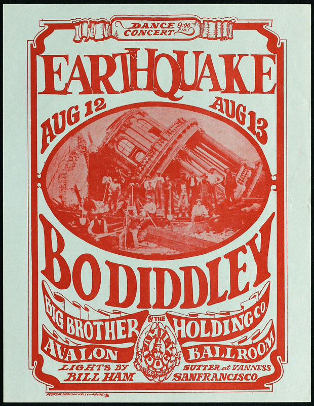 FD # 21-1 Bo Diddley Family Dog handbill FD21