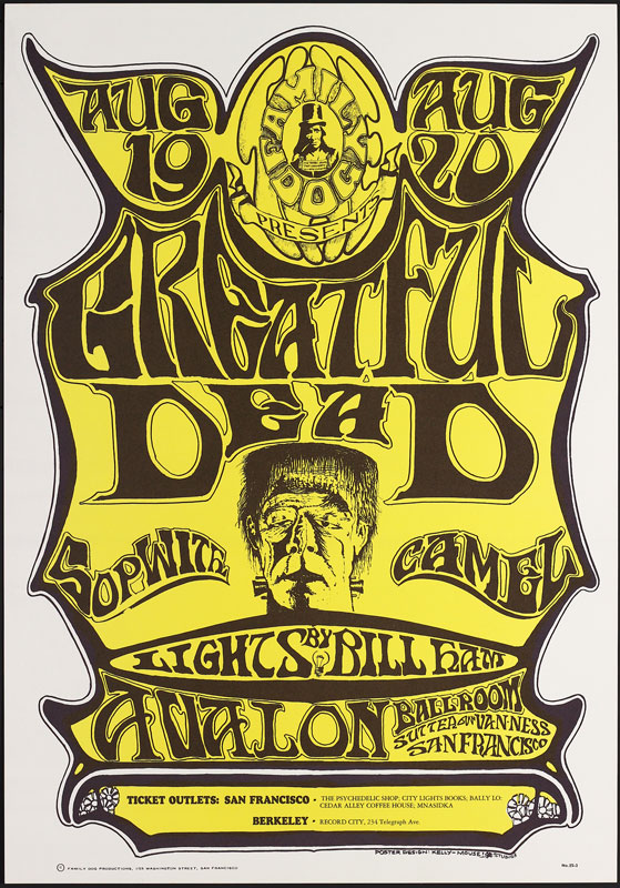 FD # 22-3 Grateful Dead Family Dog Poster FD22