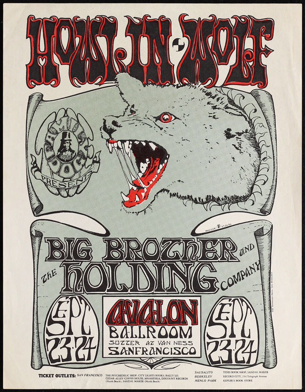 FD # 27-1 Howlin Wolf Family Dog handbill FD27