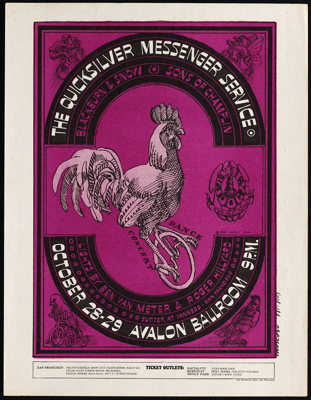 FD # 32-1 Quicksilver Messenger Service Family Dog handbill FD32