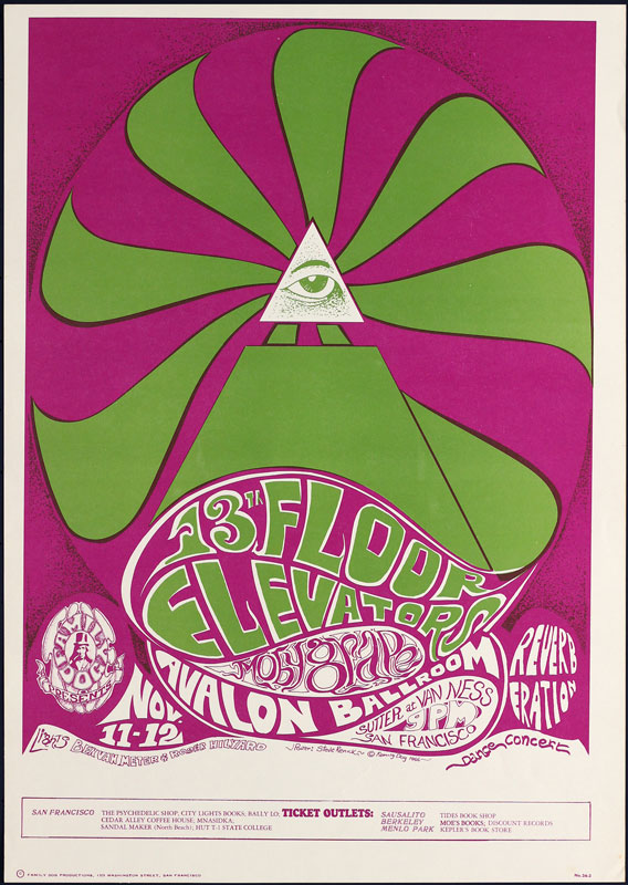 FD # 34-3 13th Floor Elevators Family Dog Poster FD34