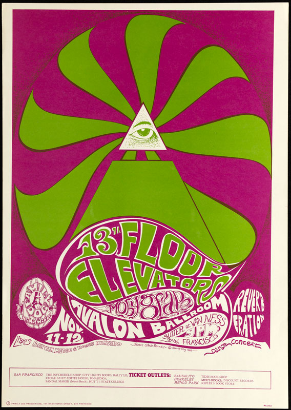 FD # 34-3 13th Floor Elevators Family Dog Poster FD34