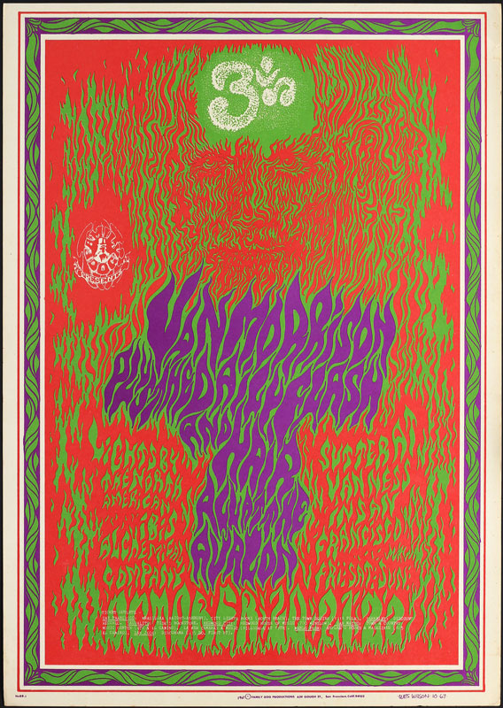 FD # 88-1 Van Morrison Family Dog Poster FD88