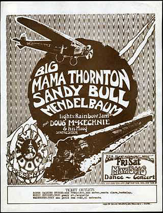 FD # GH700515-1 Big Mama Thornton Family Dog handbill FDGH700515
