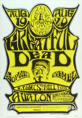 FD # 22-3 Grateful Dead Family Dog Poster FD22