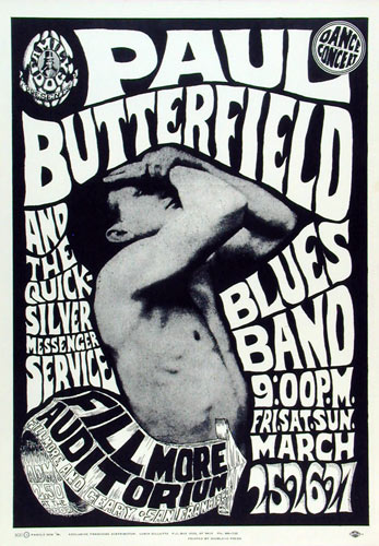 FD # 3-b Paul Butterfield Blues Band Family Dog Poster FD3