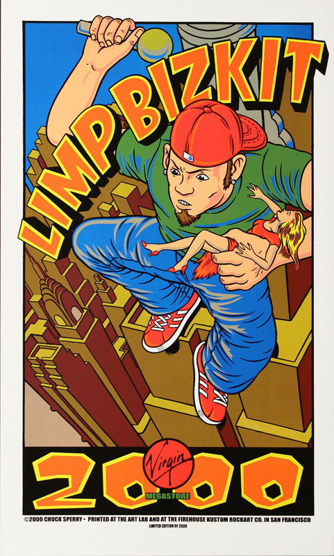 Chuck Sperry - Firehouse Limp Bizkit - Virgin Megastore Giveaway 2000 Poster