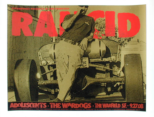 Firehouse - Ron Donovan Rancid Poster