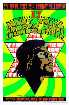 Chuck Sperry - Firehouse Peter Tosh Birthday Celebration - Bunny Wailer Poster