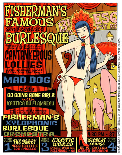 Chuck Sperry - Firehouse Fishermans Famous Burlesque Poster