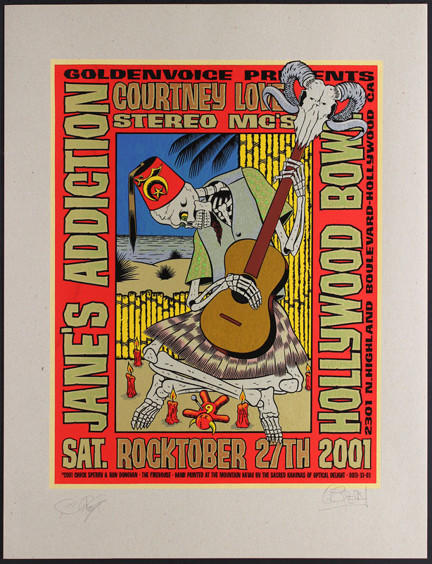 Chuck Sperry - Firehouse Jane's Addiction Poster