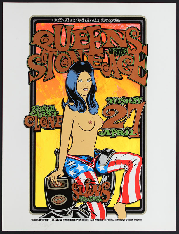 Alan Forbes and Firehouse Queens Of The Stone Age 1999 Poster