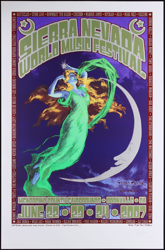 Chuck Sperry - Firehouse Sierra Nevada World Music Festival  Poster