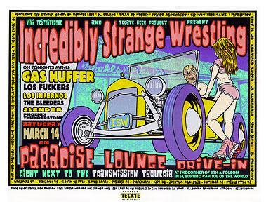 Chuck Sperry - Firehouse Incredibly Strange Wrestling Drive In Poster