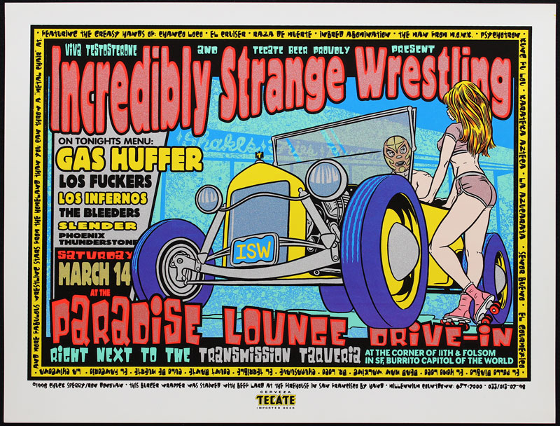 Chuck Sperry - Firehouse Incredibly Strange Wrestling Drive In Poster