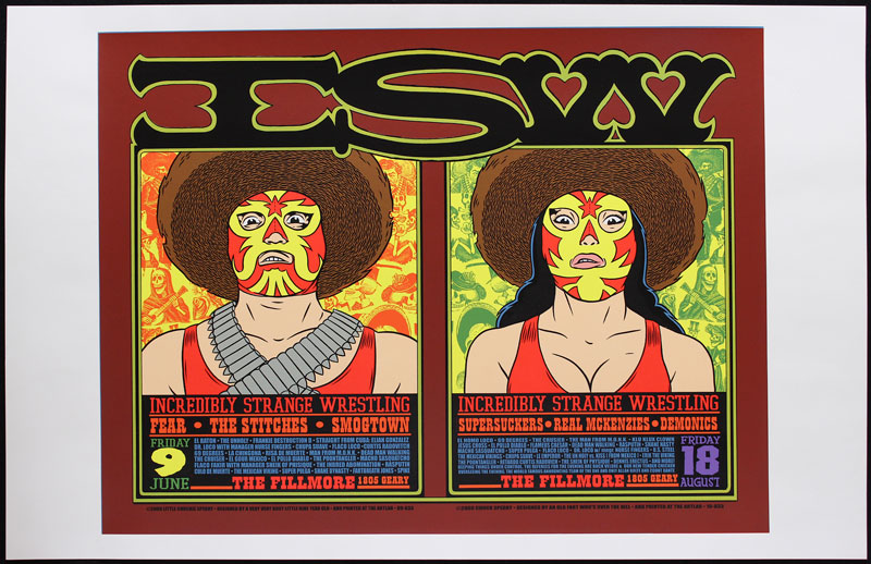 Chuck Sperry - Firehouse Incredibly Strange Wrestling Double Poster