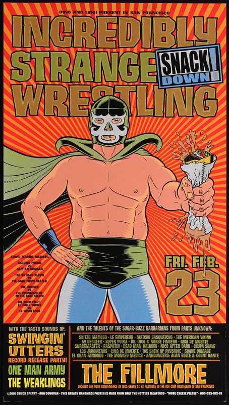 Chuck Sperry - Firehouse Incredibly Strange Wrestling Snack Down Poster