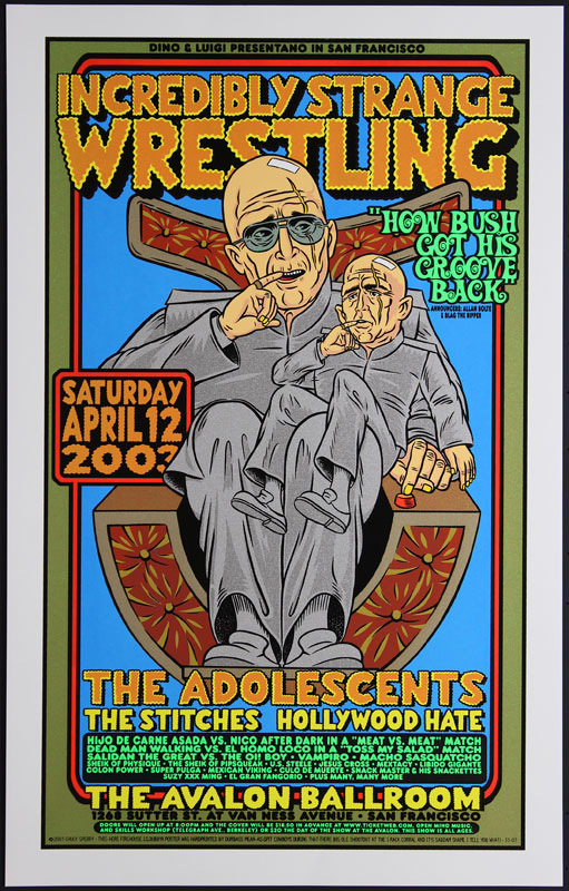 Chuck Sperry - Firehouse Incredibly Strange Wrestling Bush Poster