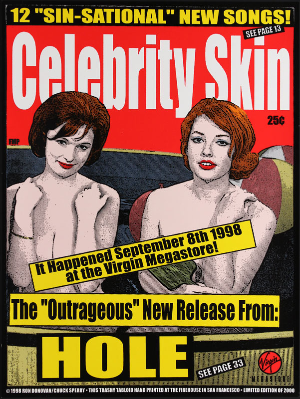Firehouse - Chuck Sperry Hole Celebrity Skin Album Release Poster