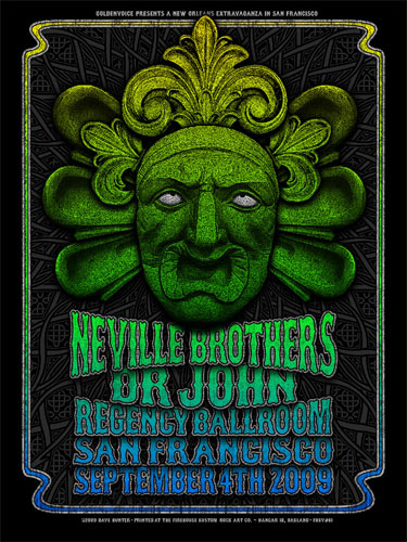 Dave Hunter - Firehouse Neville Brothers Poster