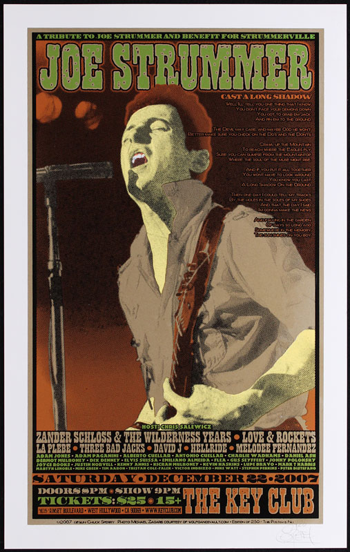 Chuck Sperry - Firehouse Joe Strummer Tribute Poster