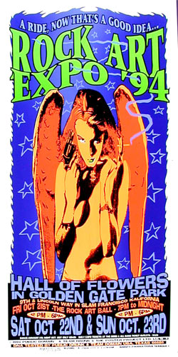Public Domain (Psychic Sparkplug) Rock Art Expo '94 Poster