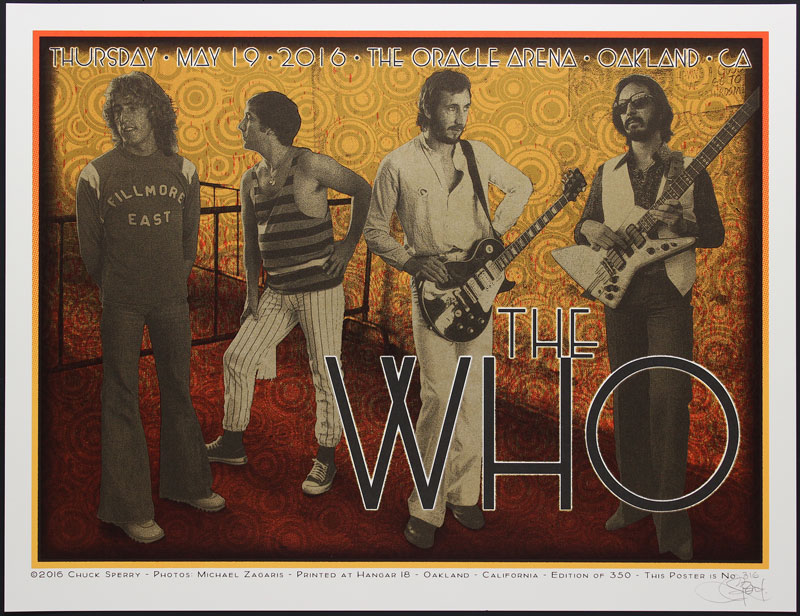 Chuck Sperry Photo by Michael Zagaris The Who Poster