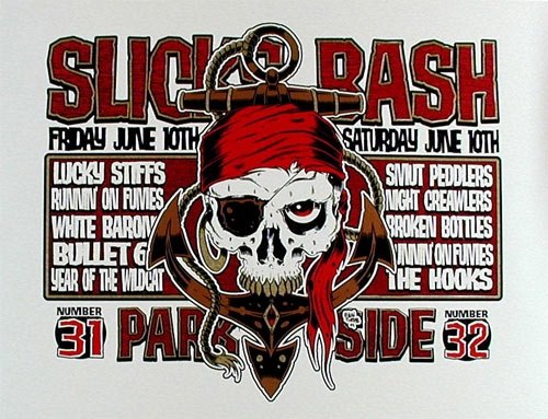 Alan Forbes (Printed at Firehouse) Lucky Stiffs - Slick's Bash Poster