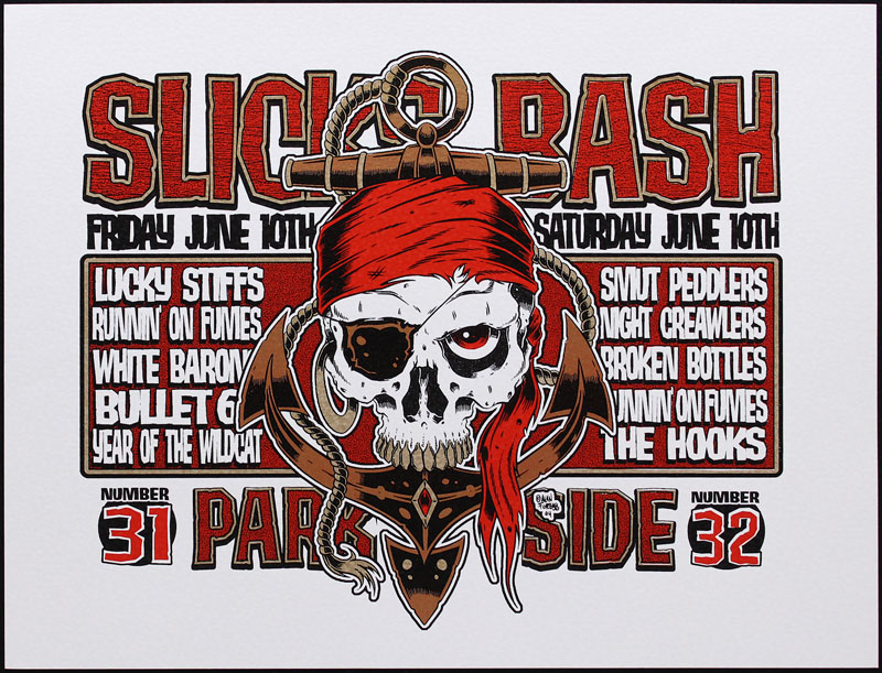 Alan Forbes (Printed at Firehouse) Lucky Stiffs - Slick's Bash Poster