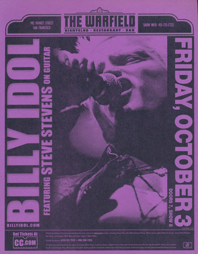 Billy Idol Flyer