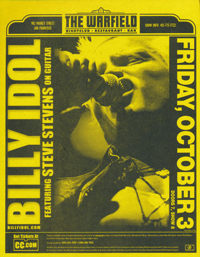 Billy Idol Flyer