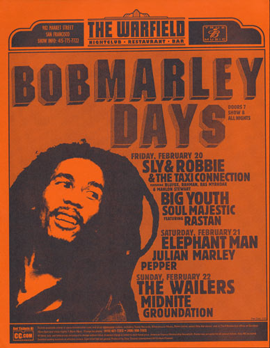 Bob Marley Days Flyer